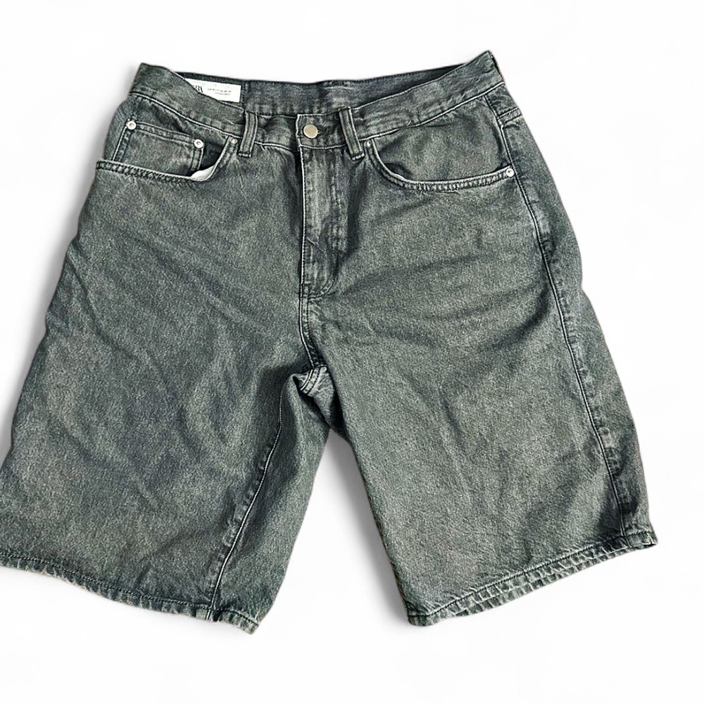 Zara Charcoal Denim Trousers